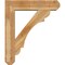 Ekena Millwork Olympic Craftsman Rough Sawn Bracket w/ Offset Brace, Western Red Cedar, 8"W x 34"D x 40"H BKT0806X34X40OLY04RWR - alternate 4